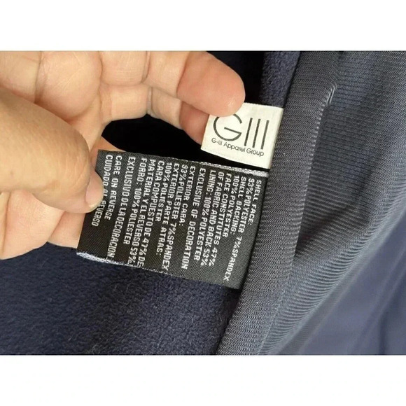 NFL Team Apparel Women Medium Soft Shell Navy Blue BEARS Sports Hoodie Jacket - Picture 10 of 13